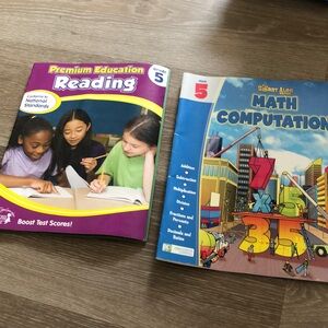 Fifth grade workbooks reading and math